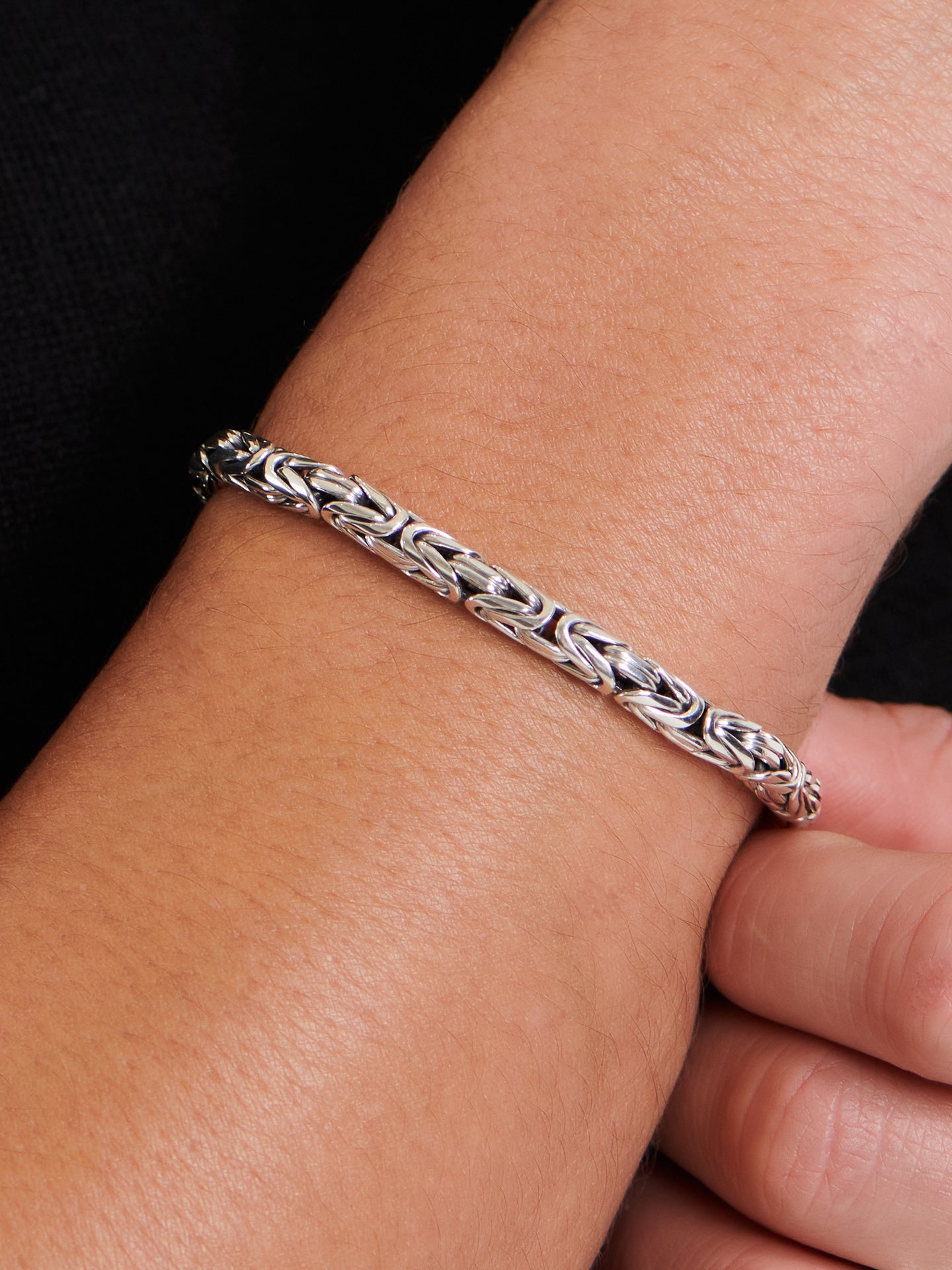 DEVATA Bali Borobudur Chain Bracelet Sterling Silver