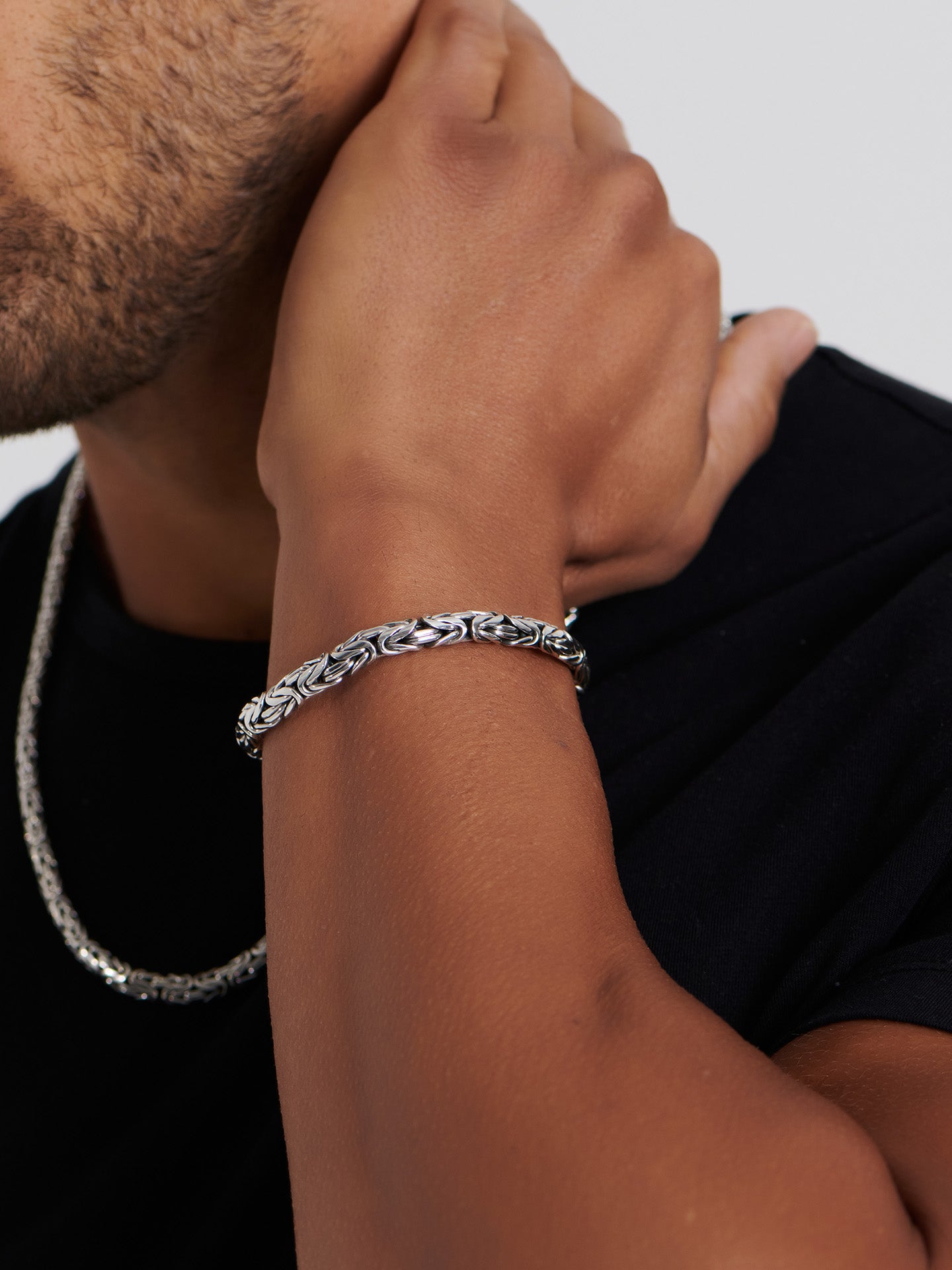 DEVATA Bali Borobudur Chain Bracelet Sterling Silver