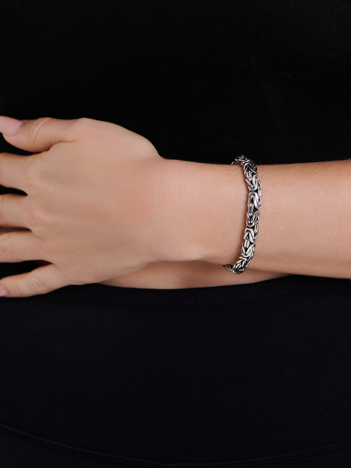 DEVATA Bali Borobudur Chain Bracelet Sterling Silver