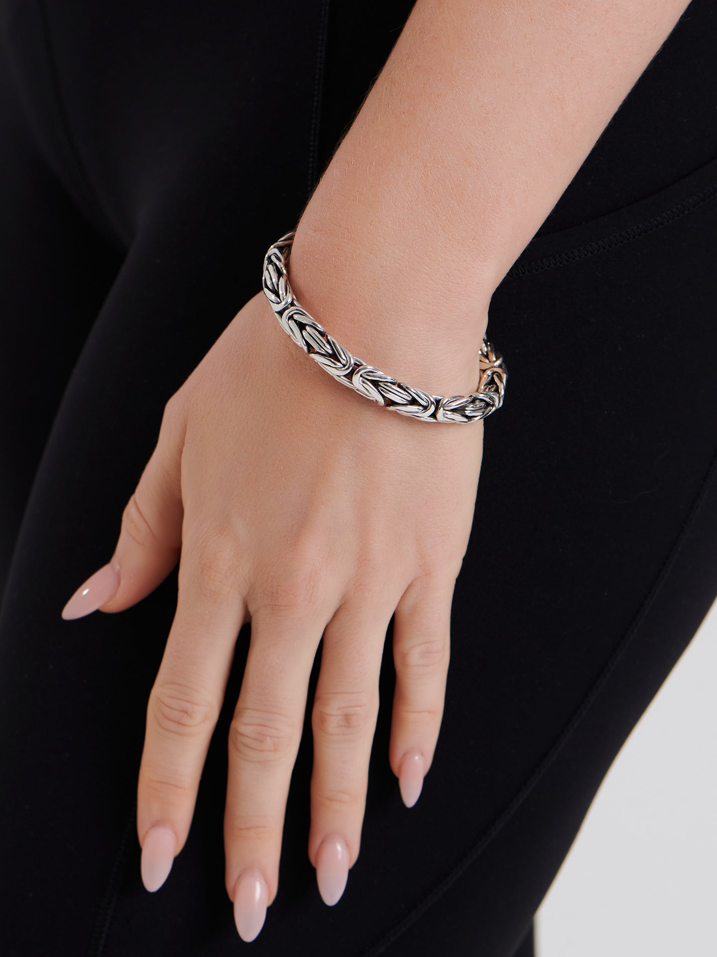 DEVATA Bali Borobudur Chain Bracelet Sterling Silver
