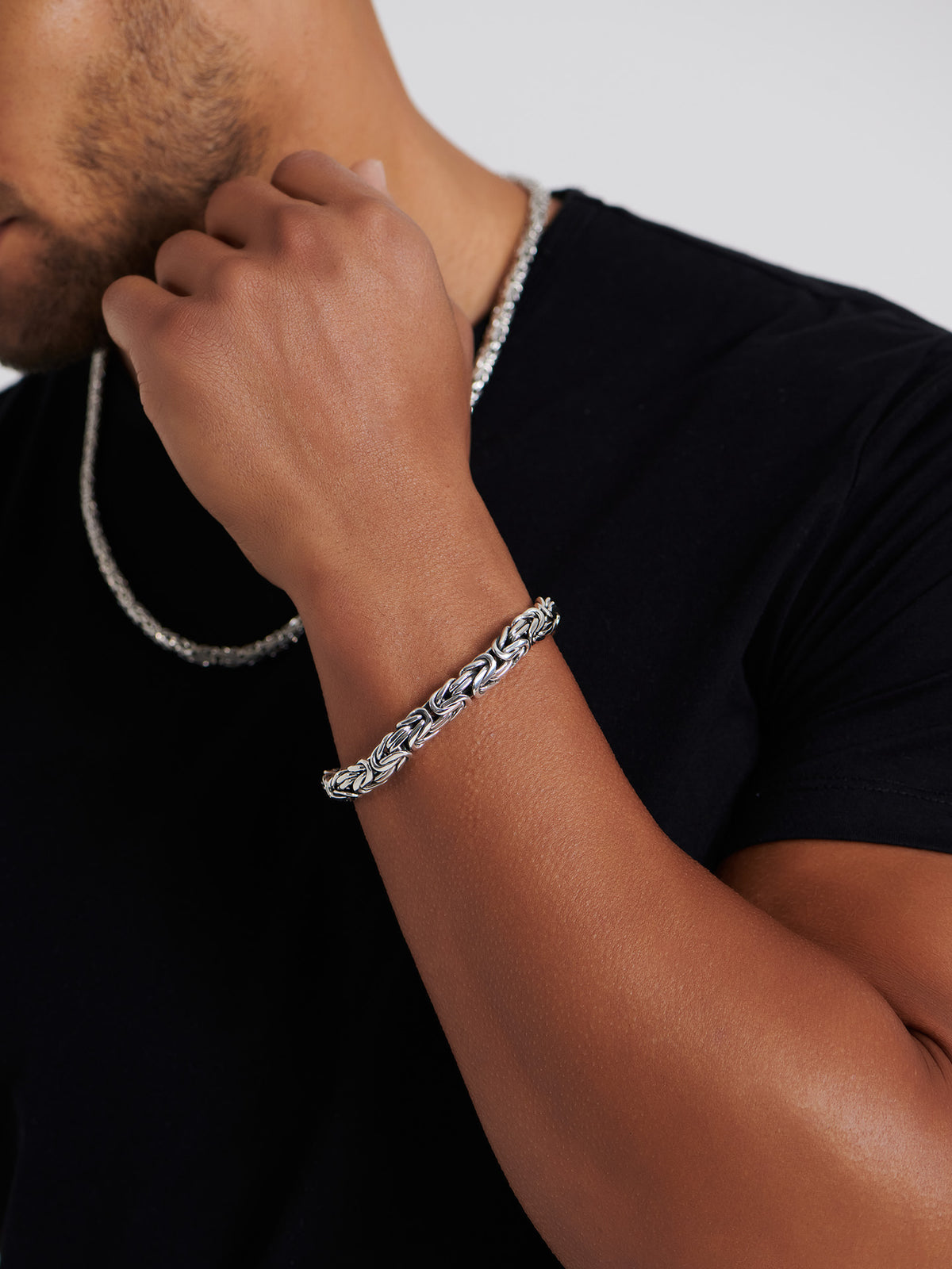 DEVATA Bali Borobudur Chain Bracelet Sterling Silver