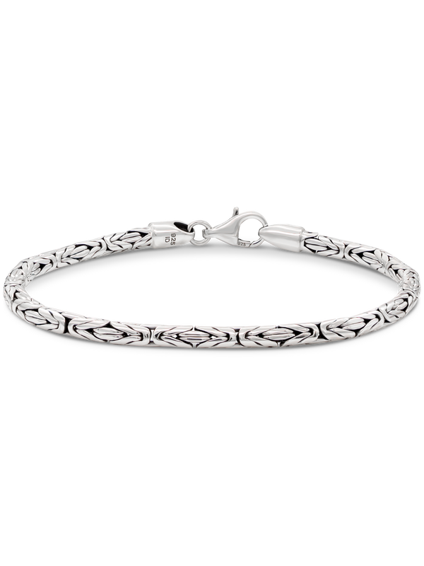 Byzantine Chain Bracelet 3mm Round