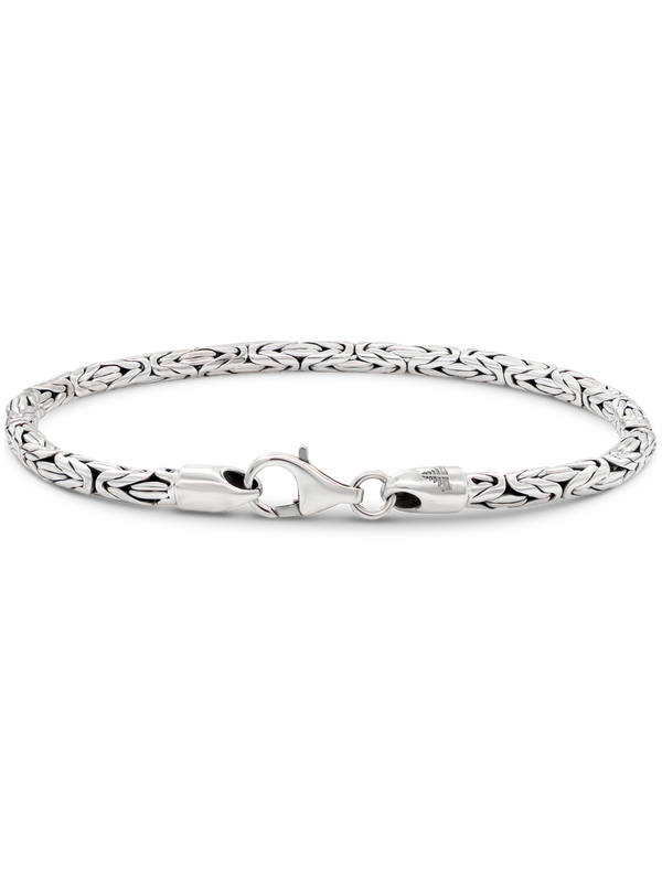 Byzantine Chain Bracelet 3mm Round