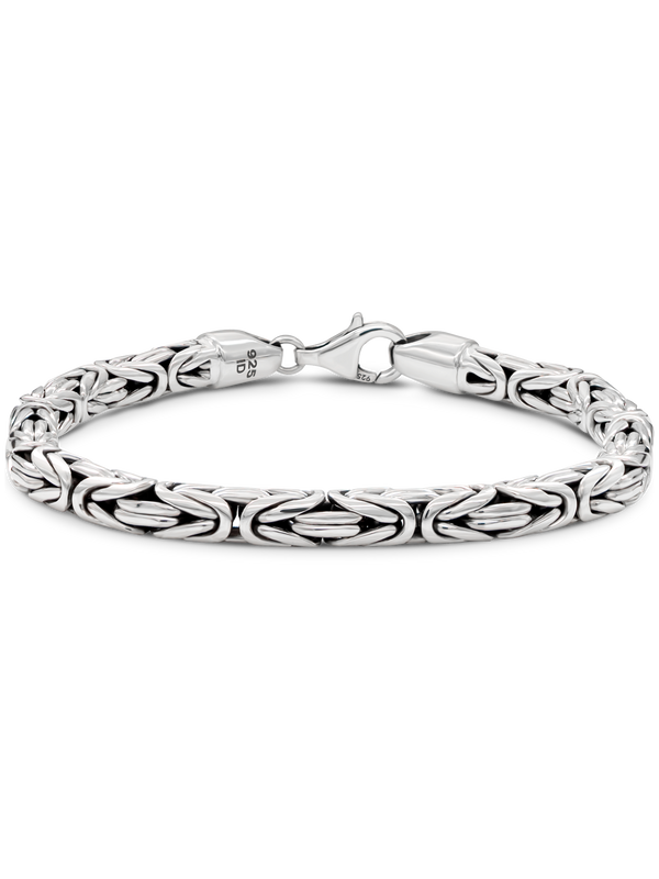 DEVATA Byzantine Chain Bracelet Sterling Silver