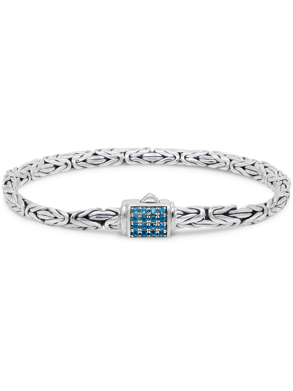 Gemstones Borobudur Chain Bracelet 5mm Oval