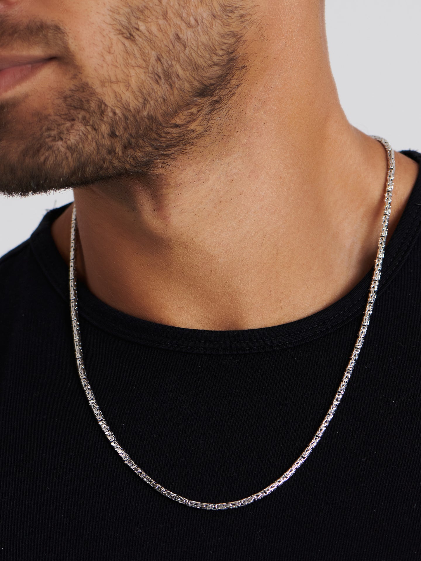 DEVATA Bali Borobudur Chain Necklace Sterling Silver