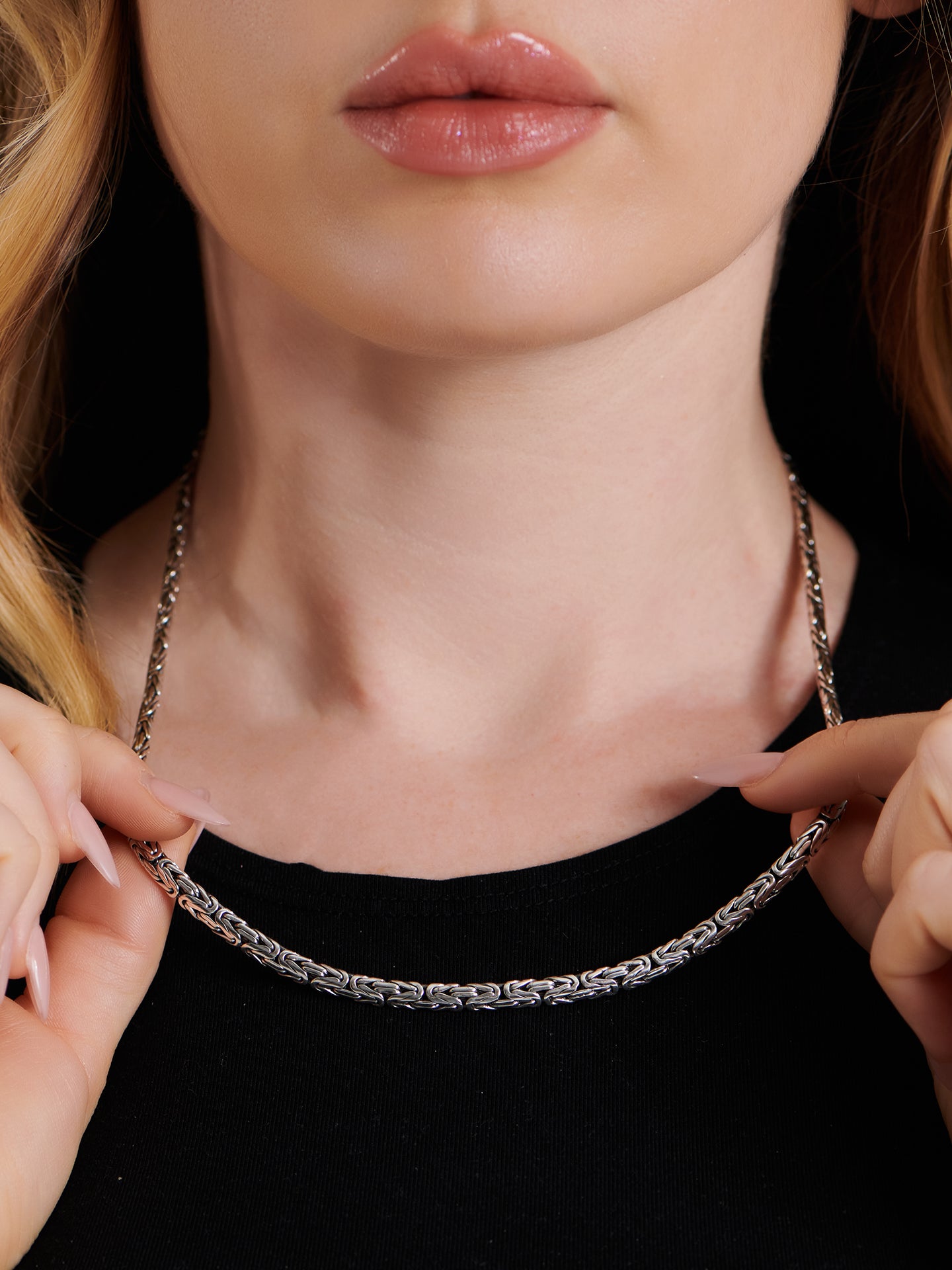 DEVATA Bali Borobudur Chain Necklace Sterling Silver