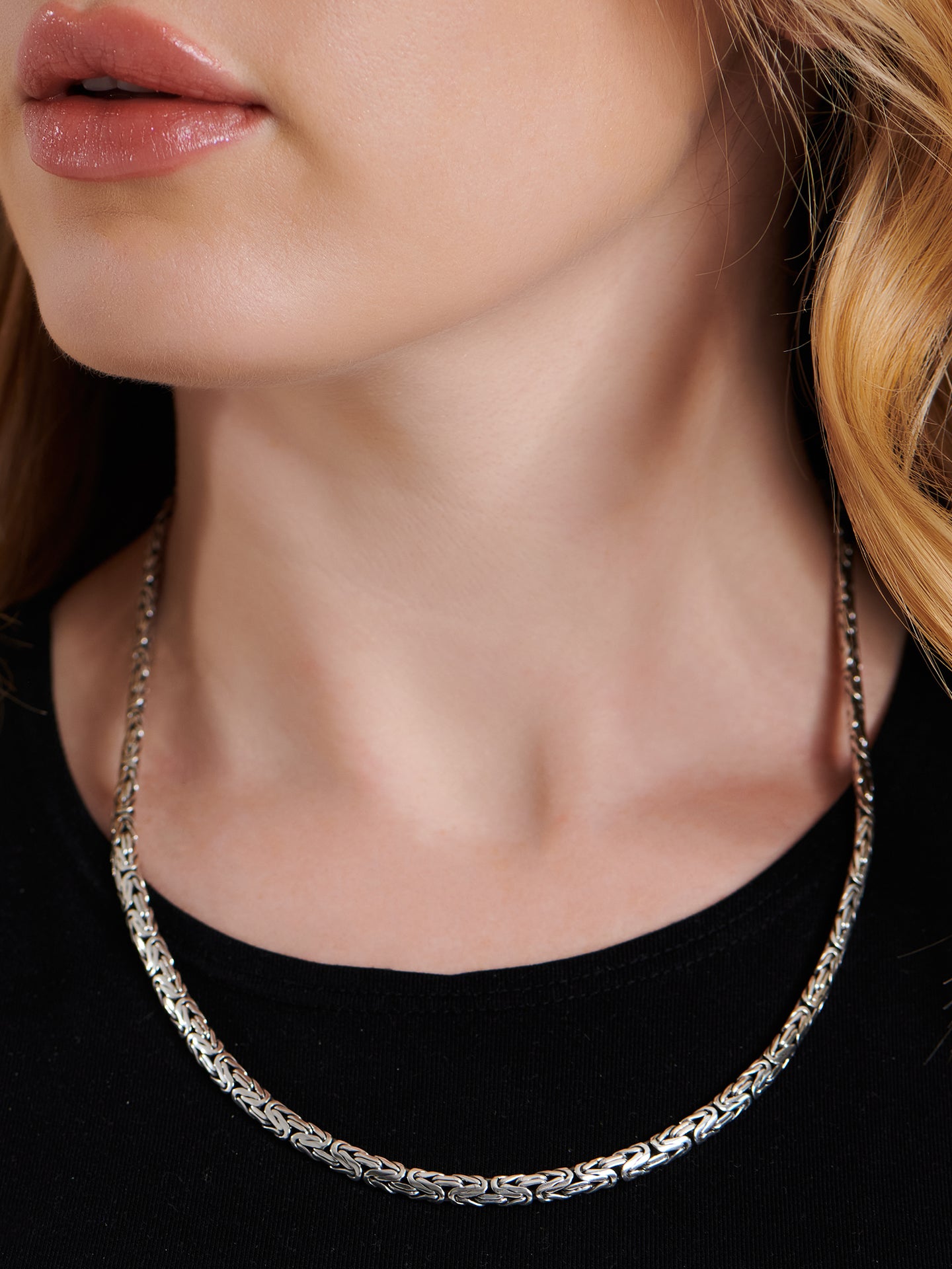 DEVATA Bali Borobudur Chain Necklace Sterling Silver