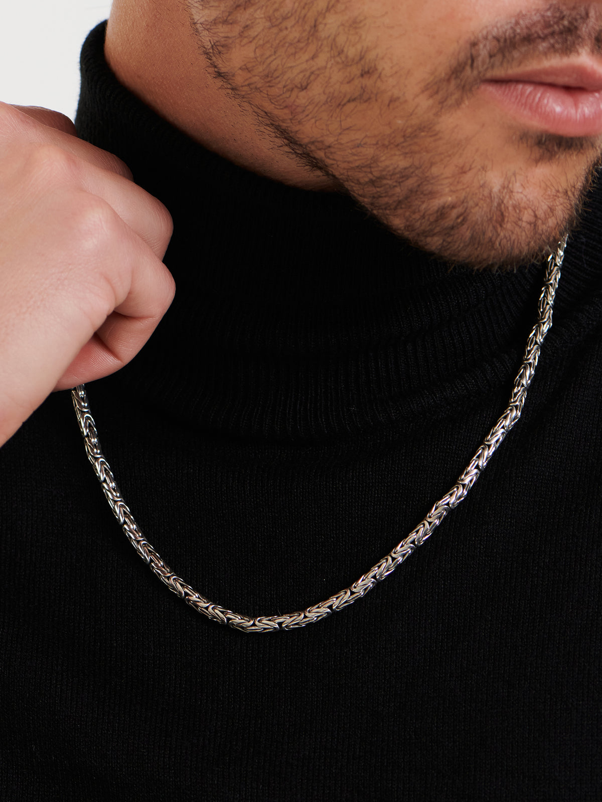 DEVATA Bali Borobudur Chain Necklace Sterling Silver