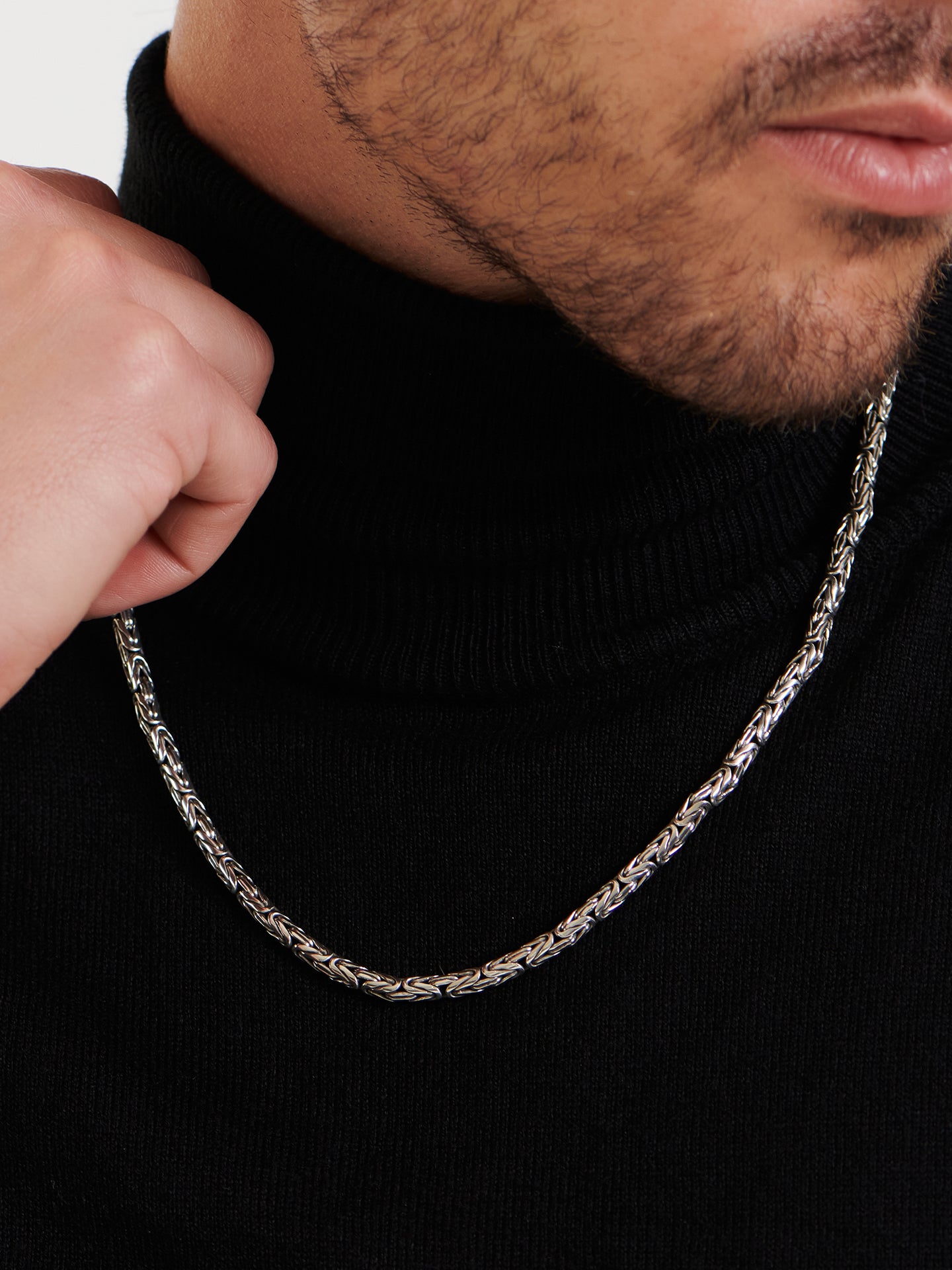 DEVATA Bali Borobudur Chain Necklace Sterling Silver