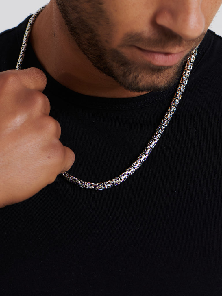 DEVATA Bali Borobudur Chain Necklace Sterling Silver