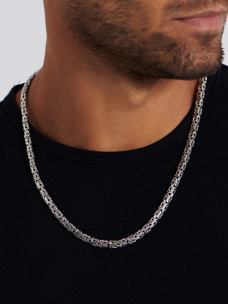 DEVATA Bali Borobudur Chain Necklace Sterling Silver
