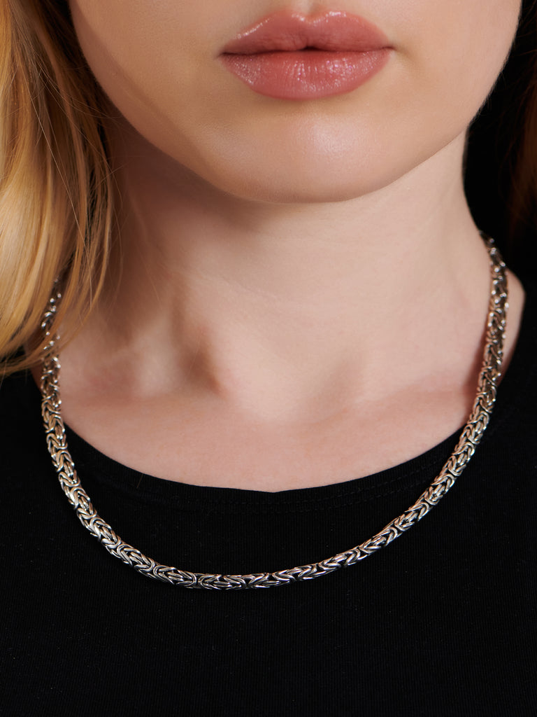 DEVATA Bali Borobudur Chain Necklace Sterling Silver