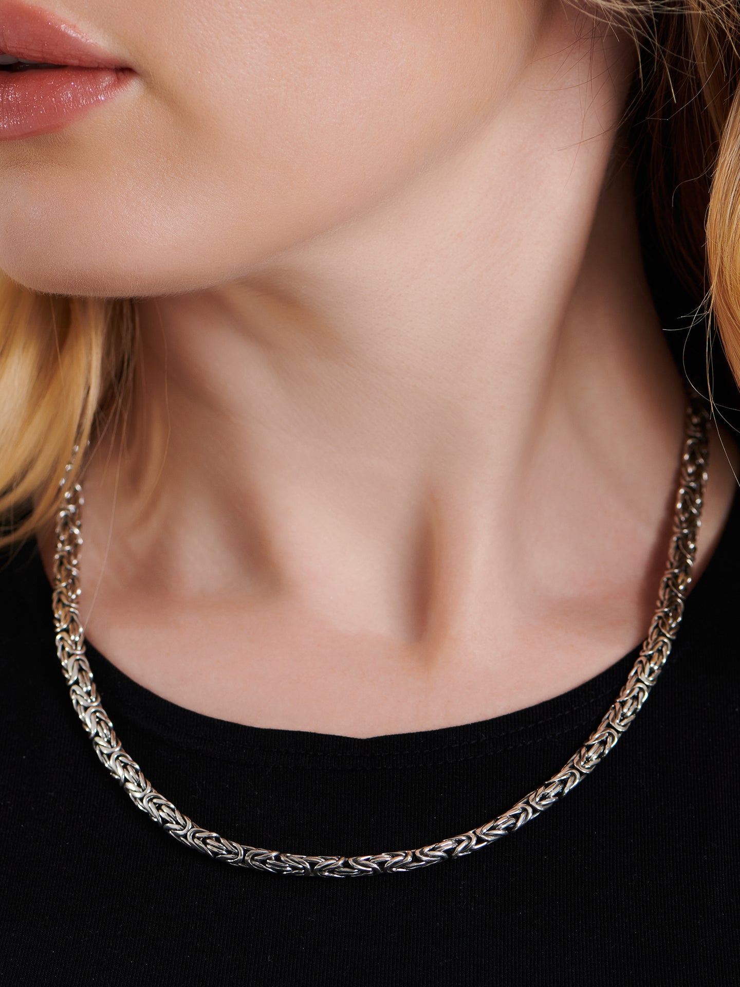 DEVATA Bali Borobudur Chain Necklace Sterling Silver
