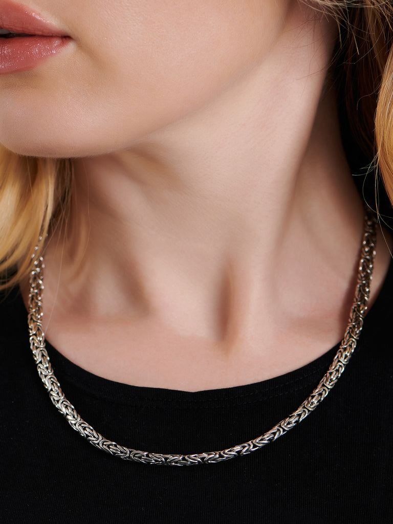 DEVATA Bali Borobudur Chain Necklace Sterling Silver