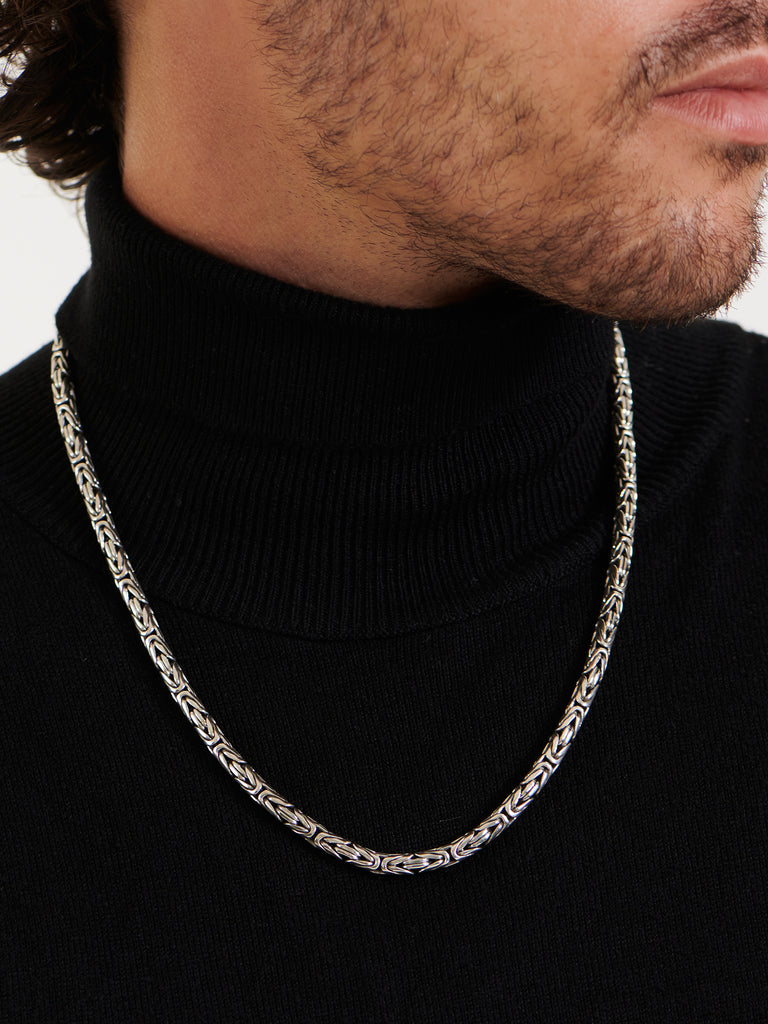 DEVATA Bali Borobudur Chain Necklace Sterling Silver