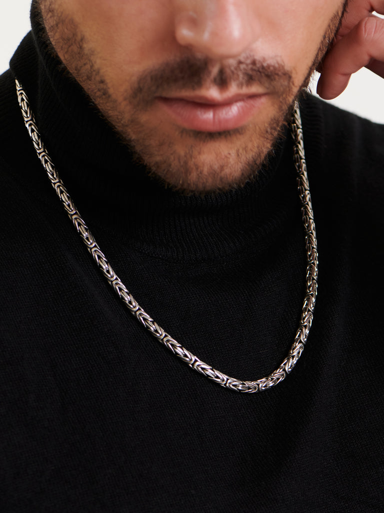 DEVATA Bali Borobudur Chain Necklace Sterling Silver