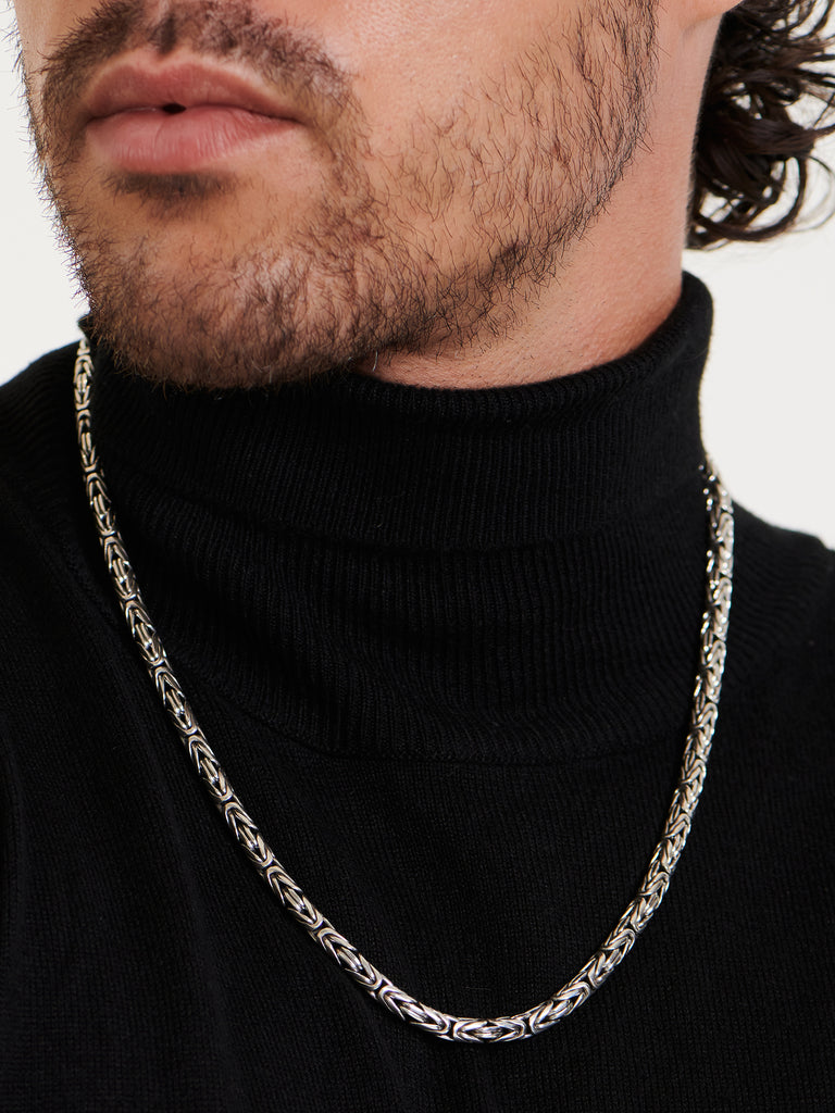 DEVATA Bali Borobudur Chain Necklace Sterling Silver