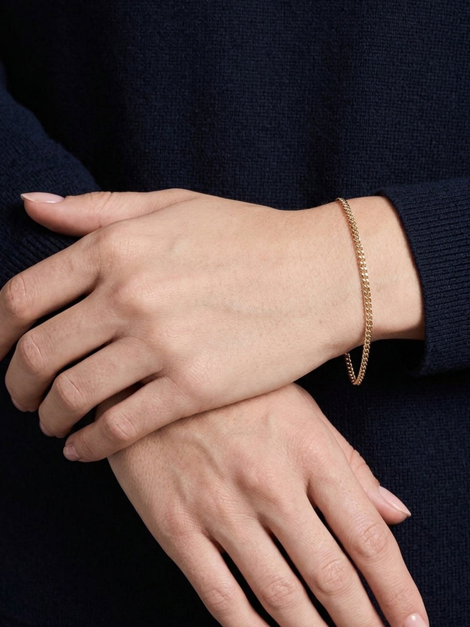 Dainty Cuban Chain Bracelet 2mm