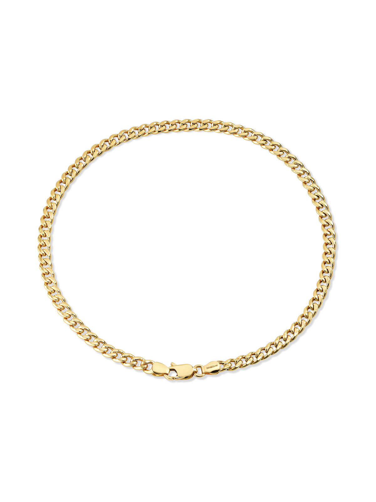 Devata Cuban Chain Bracelet in 14K Gold
