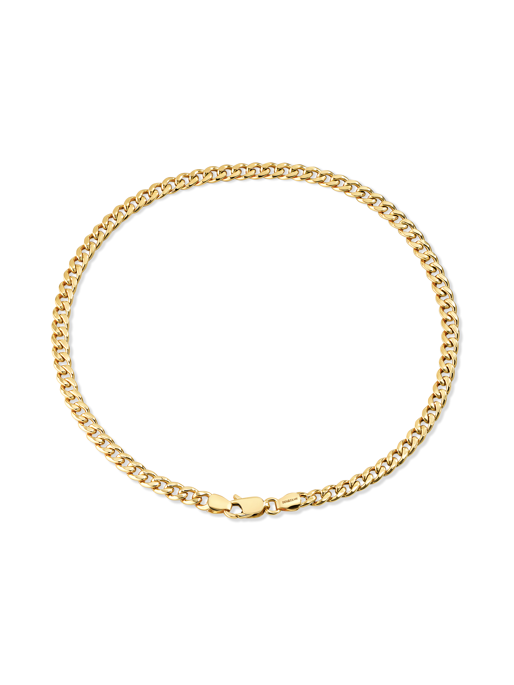 Devata Cuban Chain Bracelet in 14K Gold