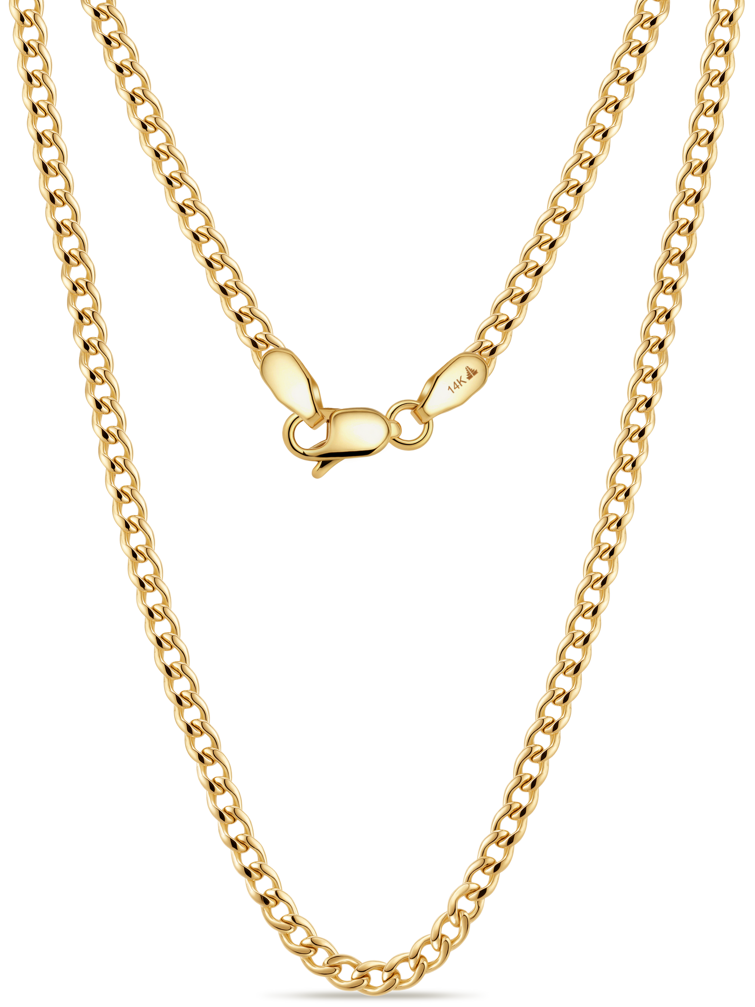 Dainty Cuban Chain Necklace 2mm