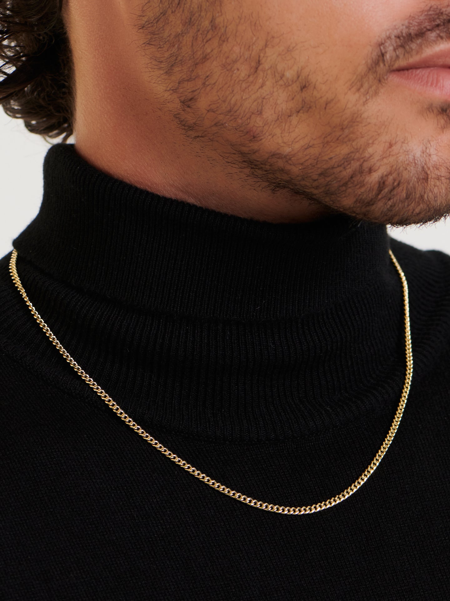 DEVATA Cuban chain necklace in 14K Gold