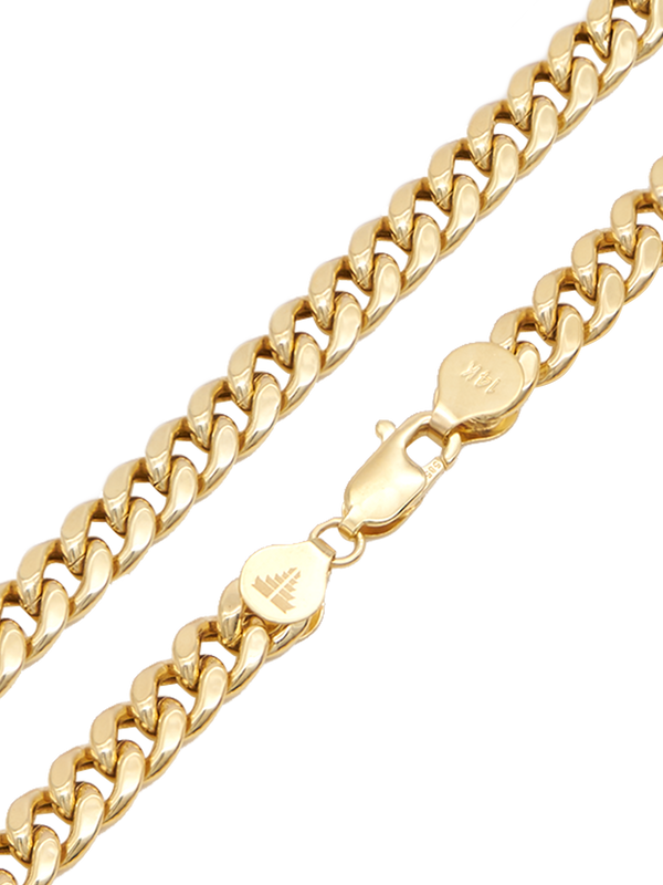 DEVATA Cuban Chain Necklace 14K Gold