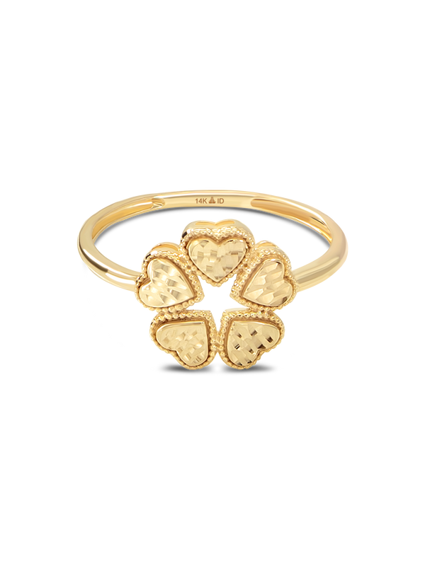 Clover Heart Ring