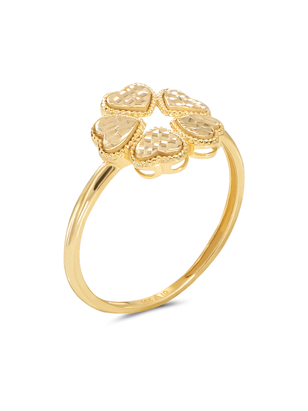 Clover Heart Ring