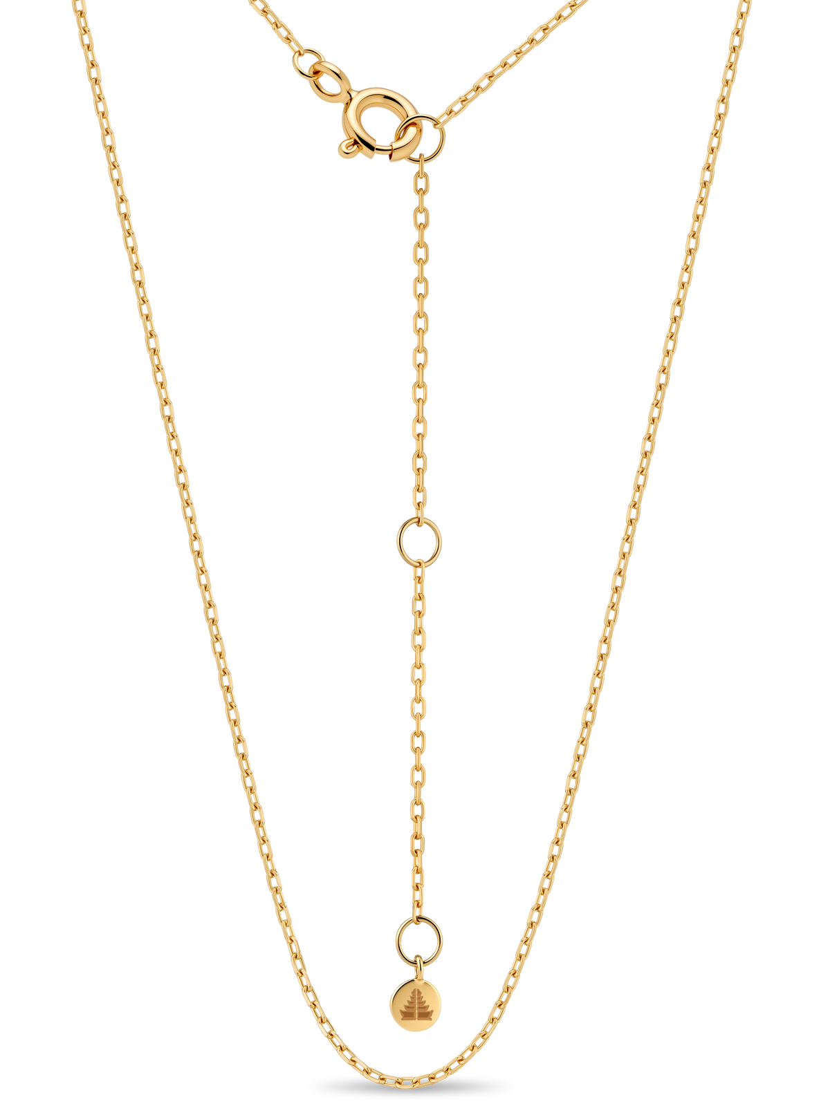Cable Chain Necklace Adjustable 1mm
