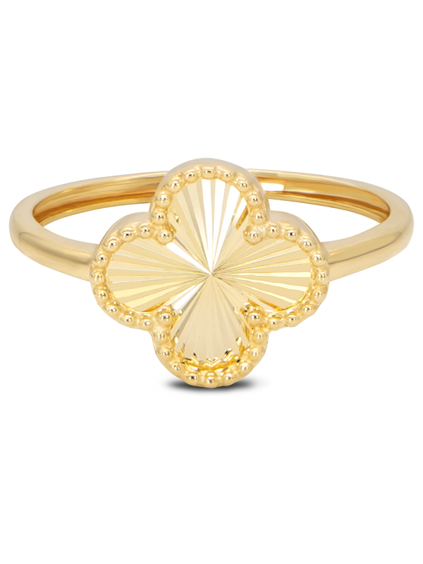 DEVATA Gold Clover Ring