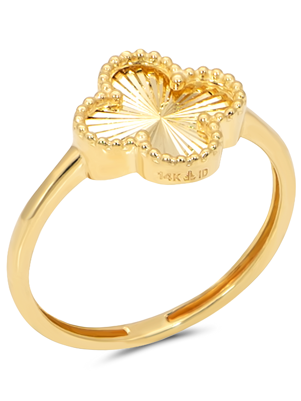 DEVATA Gold Clover Ring