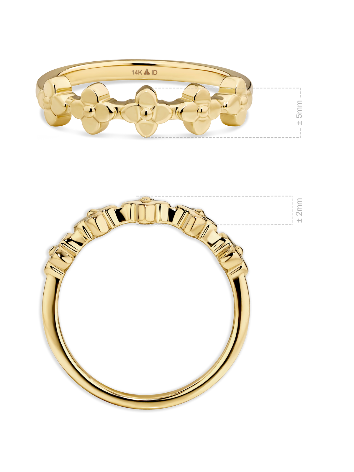 Clover Ring in 14K Gold