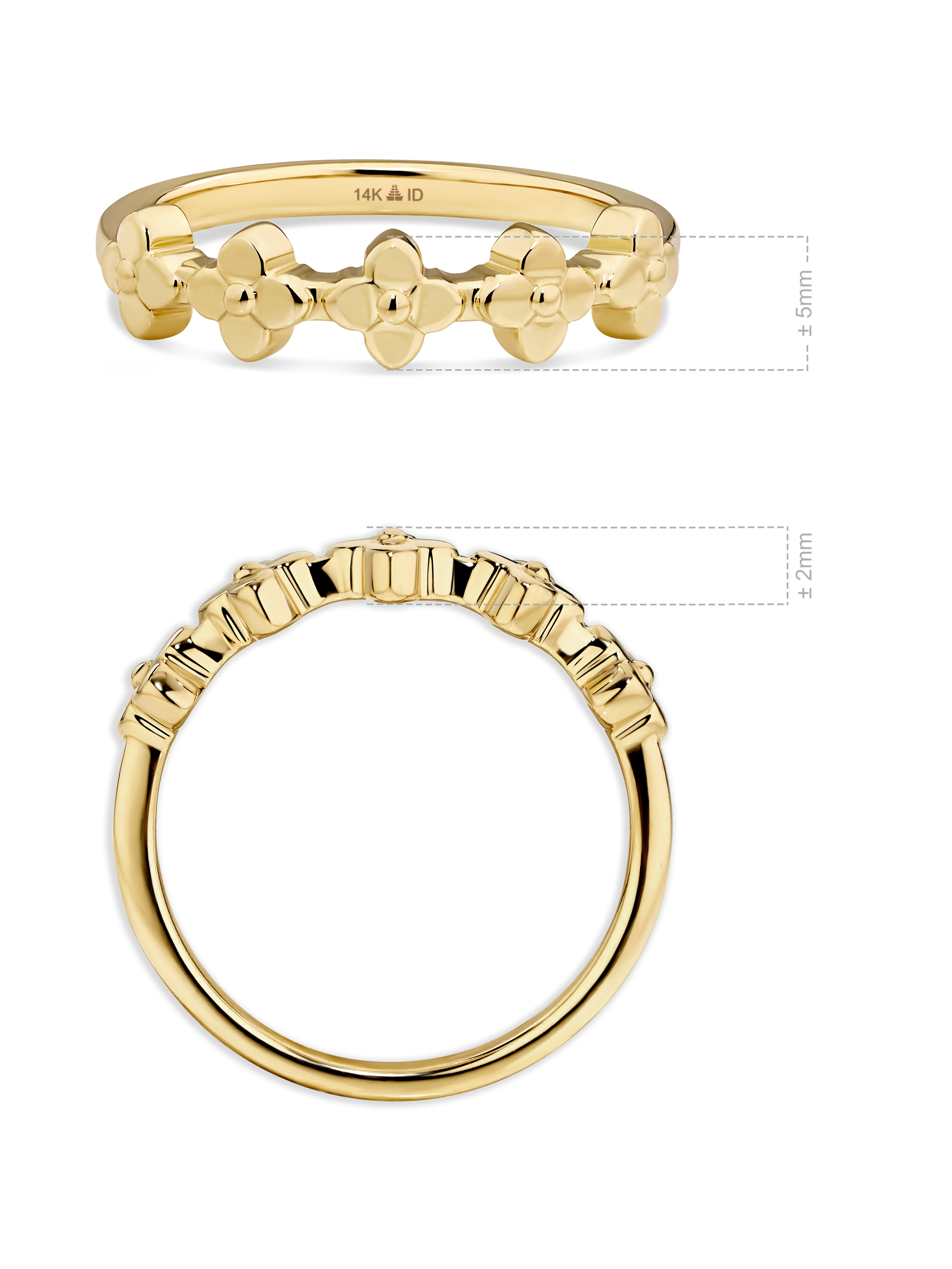 Clover Ring in 14K Gold