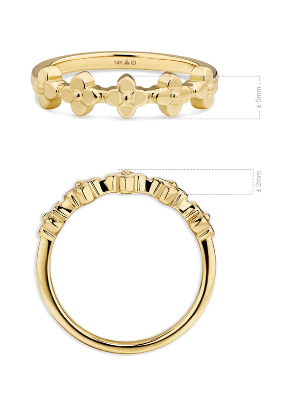 Clover Ring in 14K Gold