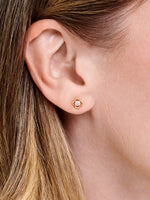 Clover Lab Grown Diamond Stud Earrings in 14K Gold