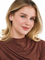 Clover Lab Grown Diamond Stud Earrings in 14K Gold