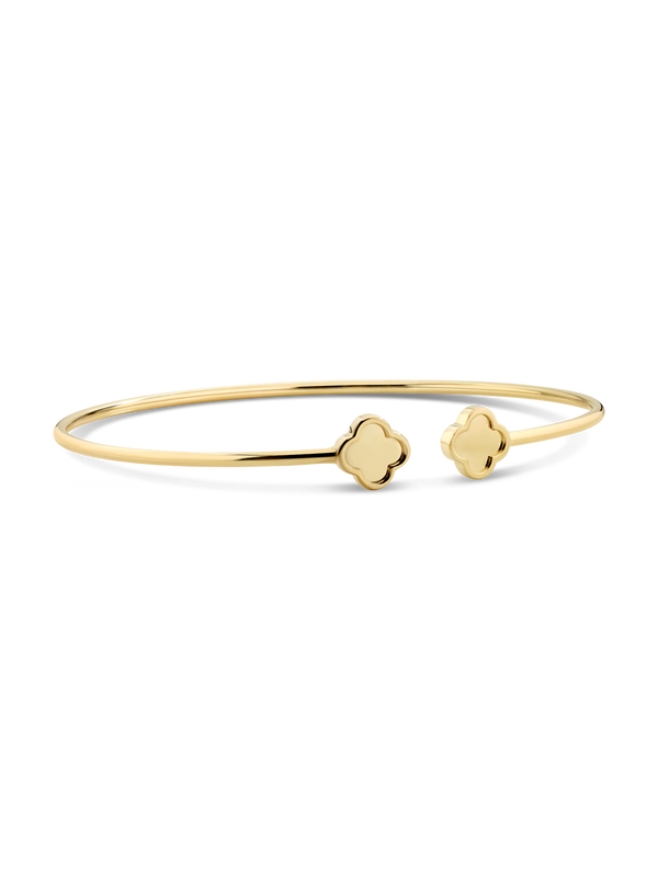 Double Clover Cuff Bracelet