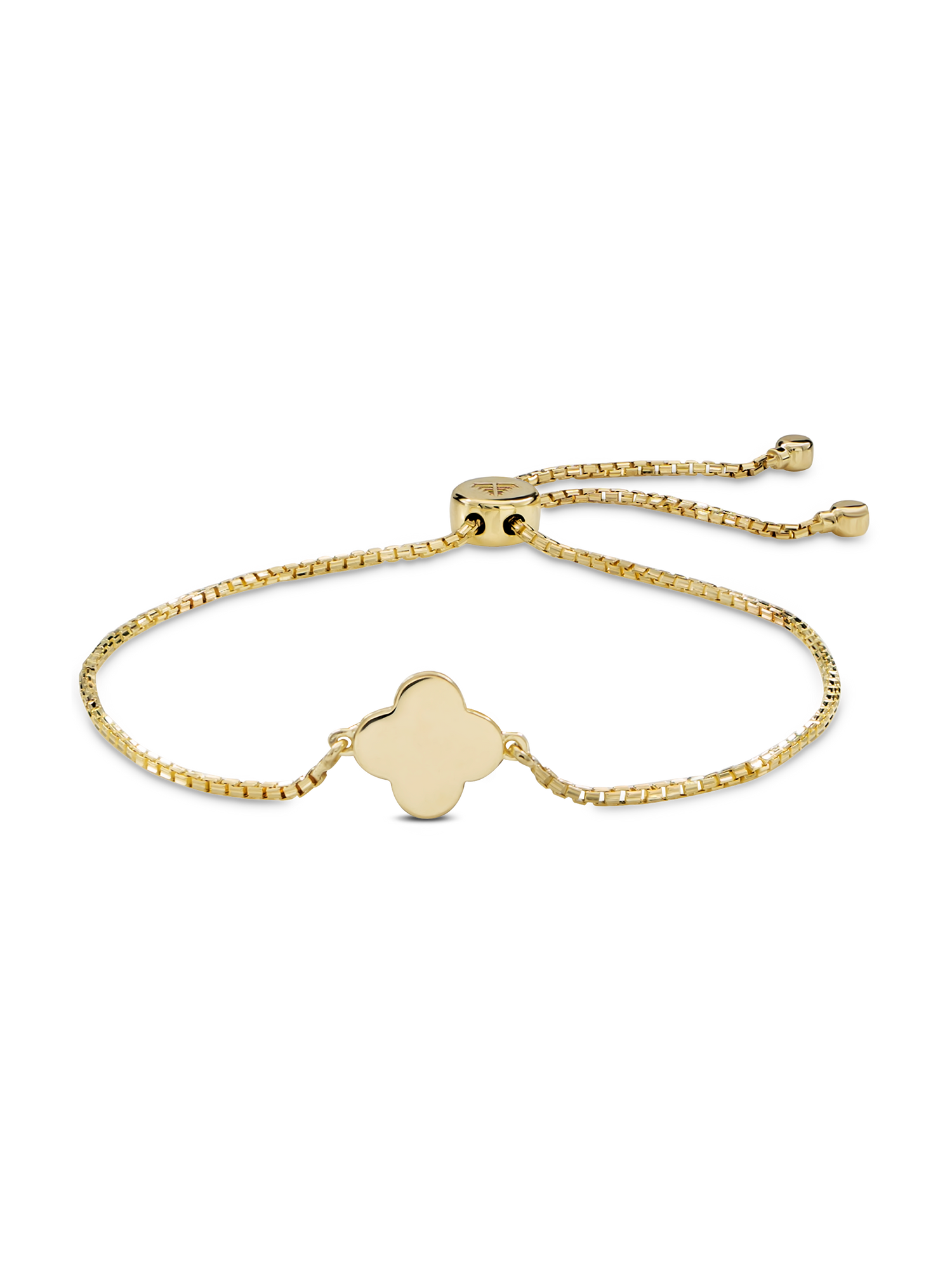 Clover Box Chain Slider Bolo Bracelet