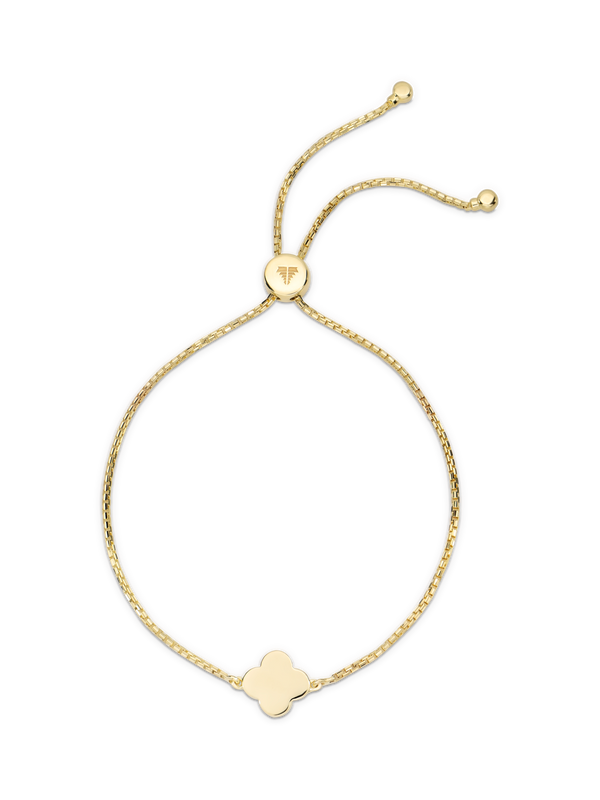 Clover Box Chain Slider Bolo Bracelet