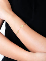 DEVATA Gold Clover Chain Bracelet