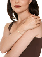 14k gold clover chain bracelet
