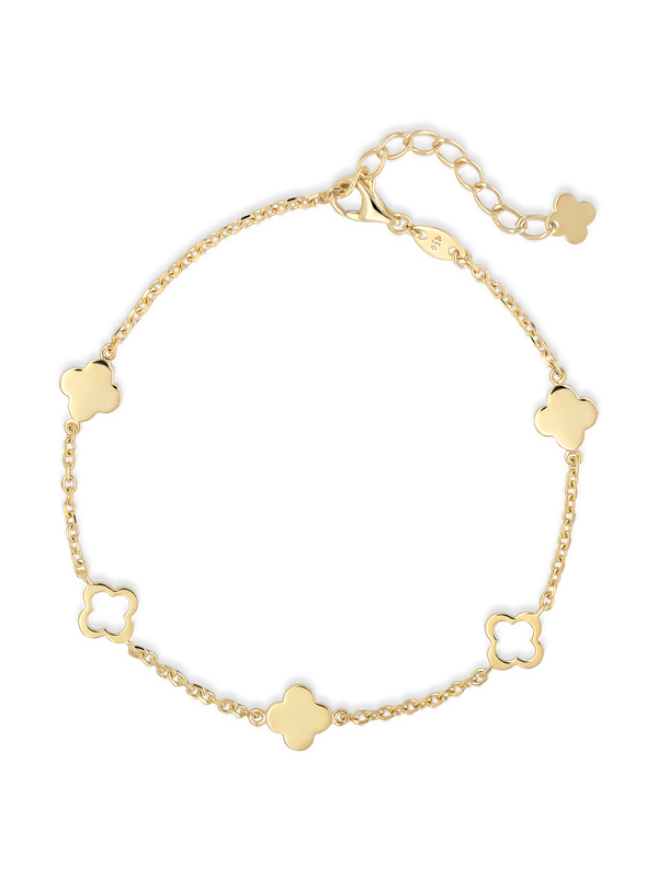 Clover Link Chain Bracelet