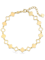 DEVATA Gold Clover Chain Bracelet