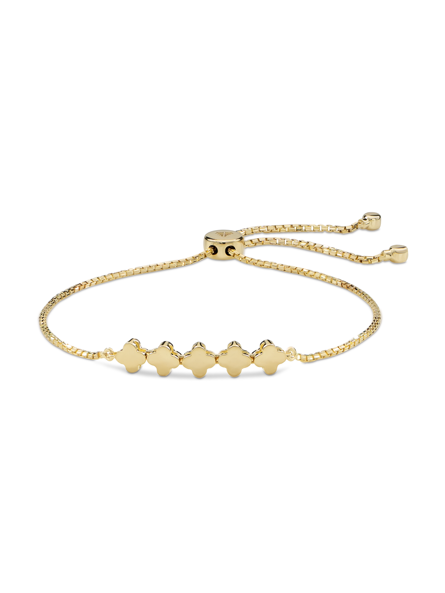 Clover Box Chain Slider Bolo Bracelet