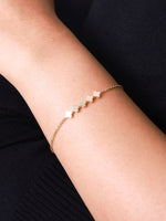 DEVATA Gold Clover Chain Bracelet