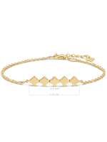 DEVATA Gold Clover Chain Bracelet