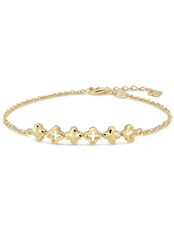 DEVATA Clover Chain Bracelet 14K Gold