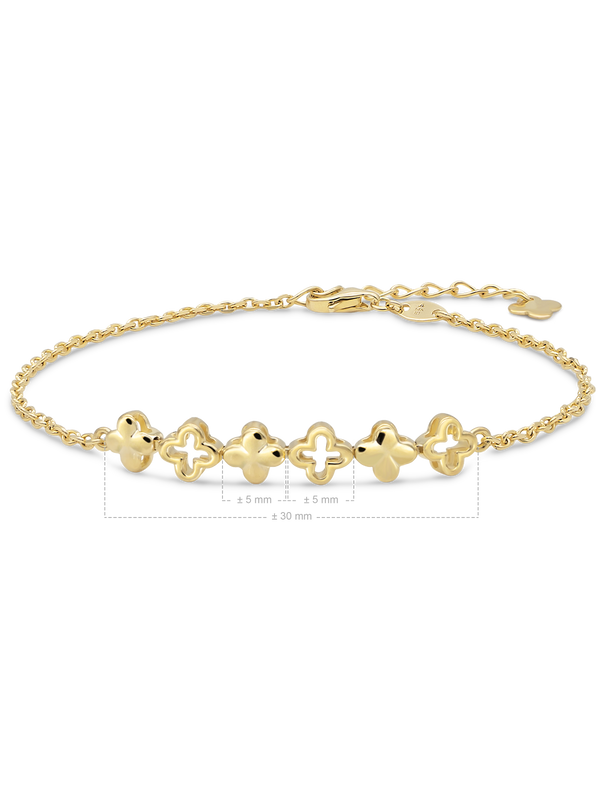 DEVATA Clover Chain Bracelet 14K Gold